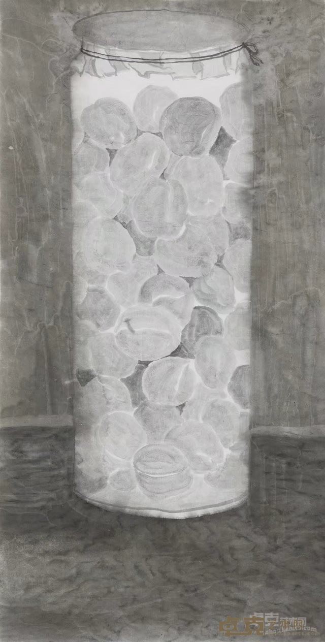 《盛夏的果实》(70x138cm)水墨2015
