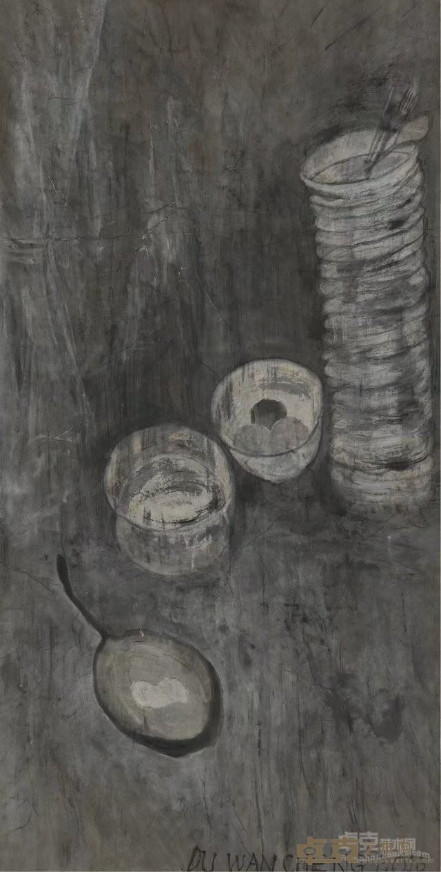 《这里已不再像昨天那样》(70x138cm)水墨2016