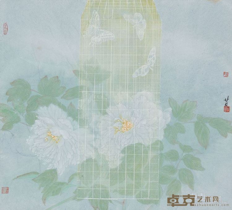 南唐明月——叶芃 飘香 60x58cm 纸本设色 2017