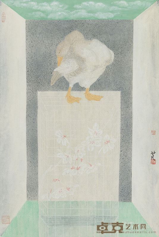 南唐明月——叶芃 时空·领域16  69x46cm 纸本设色 2017