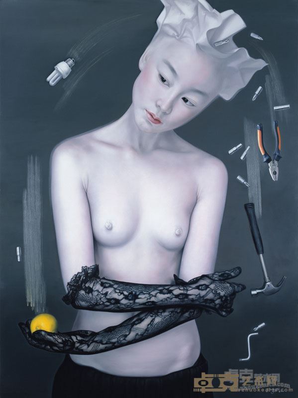 《抛掉垃圾—放松》 何红培 （200×150cm）布面油画  2010年