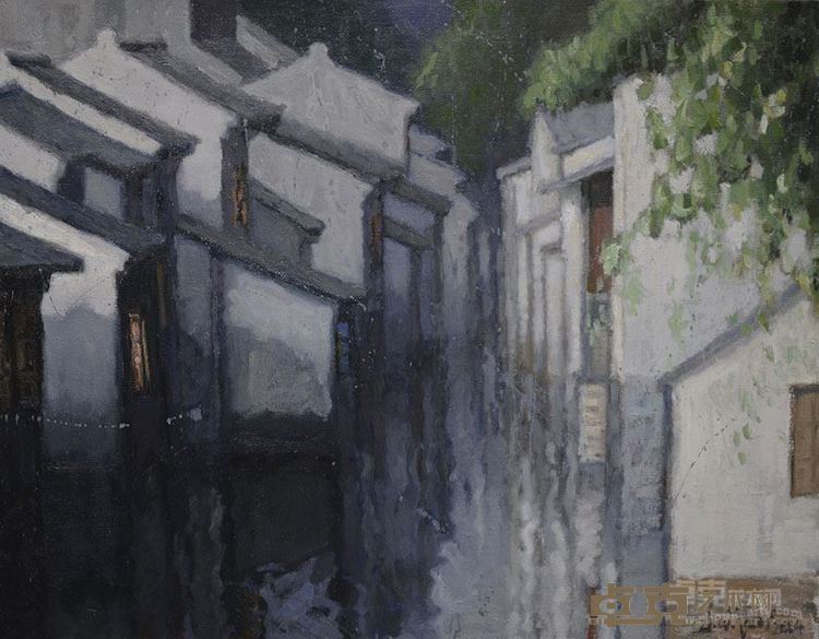 江南一景80x60cm 油画 2014年