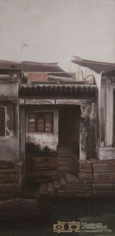 甪直·船 50x100cm 油画 2015年