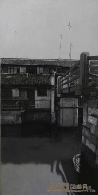 乌镇·晨50x100cm 油画 2017年