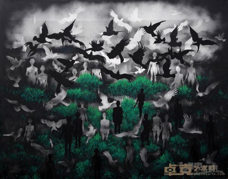 郭燕 变异的风景 布面油画 160×200cm 2016年
