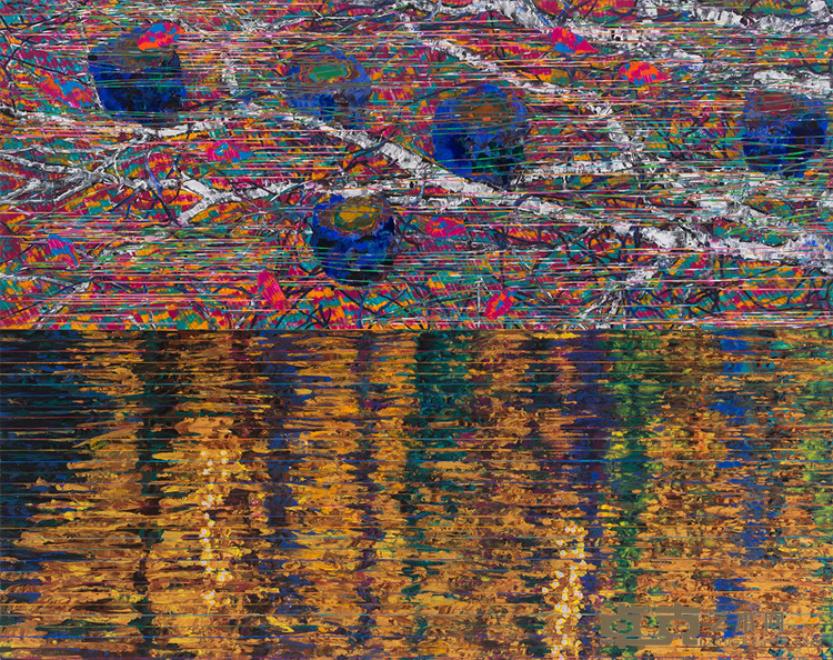 转向主体的面孔1  布面丙烯  150×190cm  2016