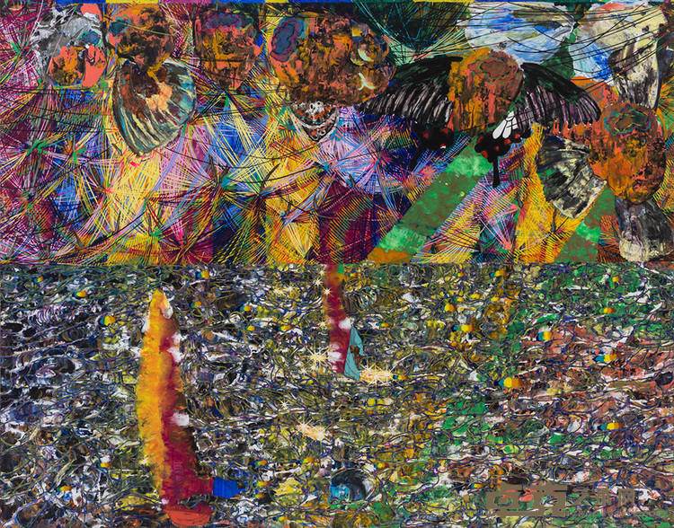 转向主体的面孔5  布面丙烯  150×190cm  2016
