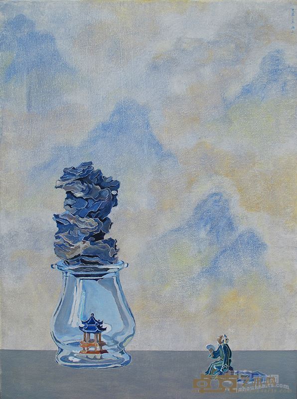 《浮生观景图之二十四》布面油画    80×60cm   2015