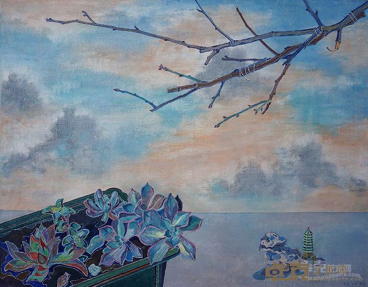 《浮生观景图之二十一》布面油画    73×92cm   2014