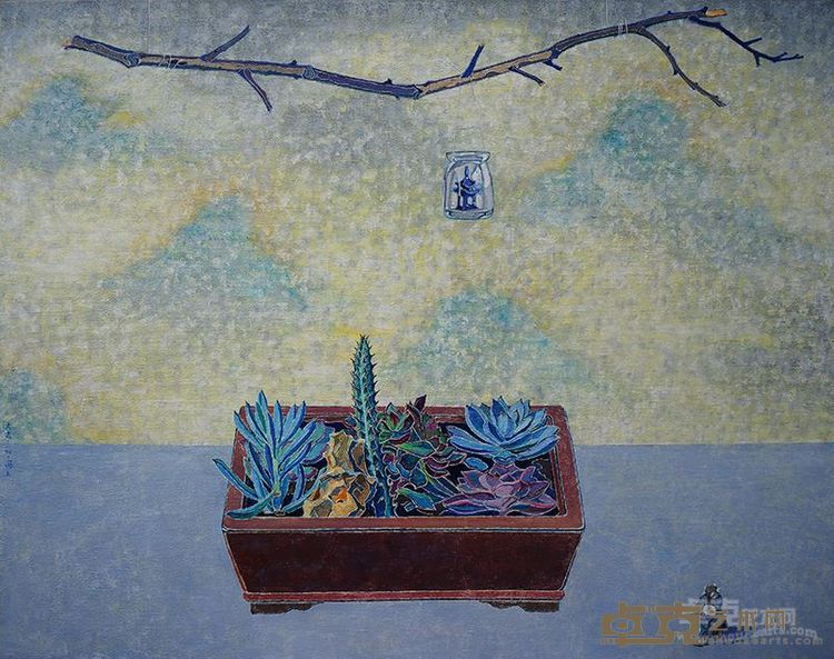 《浮生观景图之二十 》布面油画    73×92cm   2014