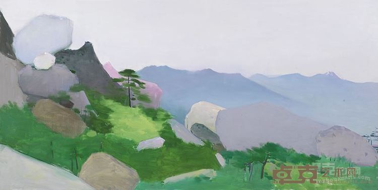 山境19  2016年  100X200cm  布面油彩