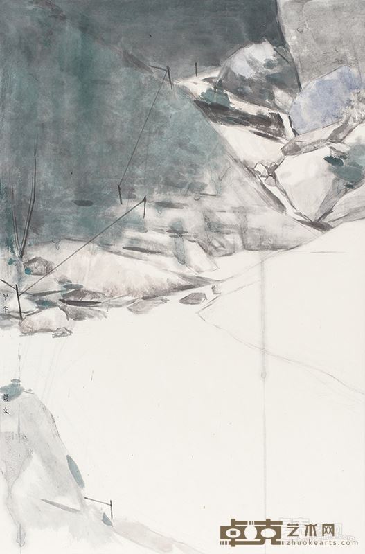 林泉幽致19  2014年 70X47cm  纸本水墨