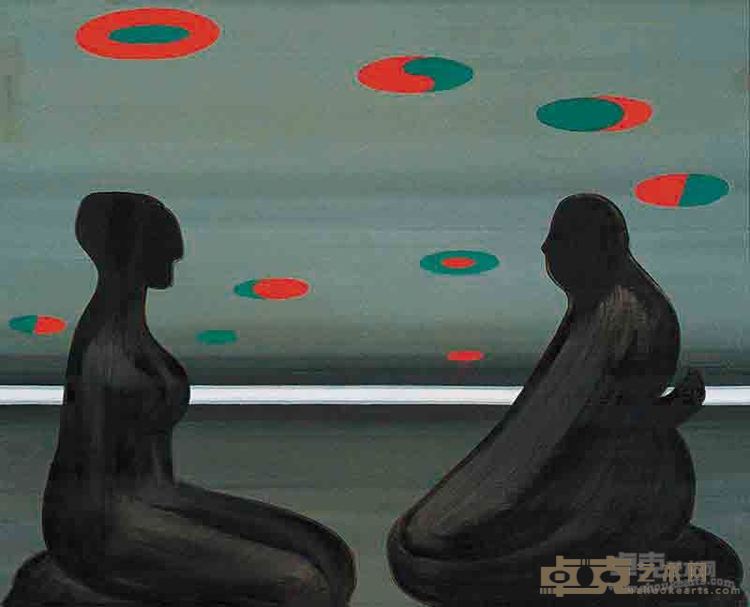 天长地久 张立国 布面油画120x150cm 1985