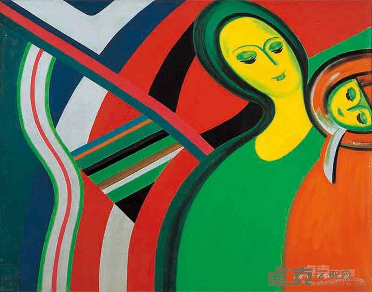 升起－安静的曙光2 张立国 布面油画150x190cm 1984