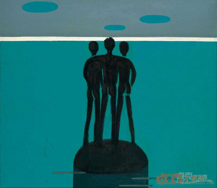少年·大海 张立国 布面油画115.7x130cm 1983