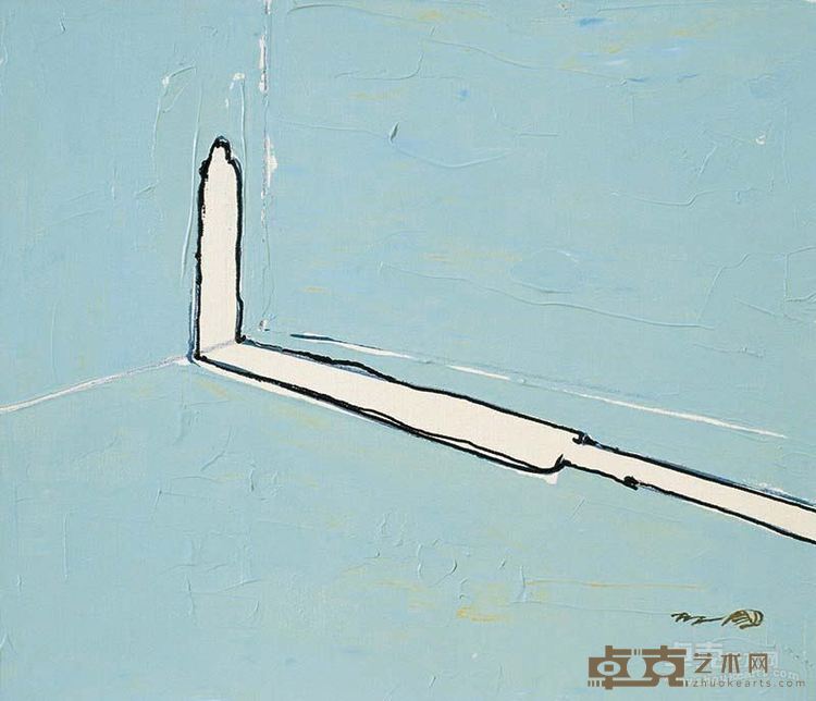 空间秘密的持有者 1 张立国 布面丙烯 45.553cm 1997
