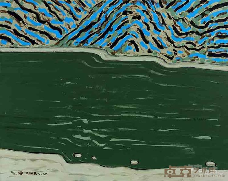 河水涛涛 张立国 布面丙烯120x150cm 2009