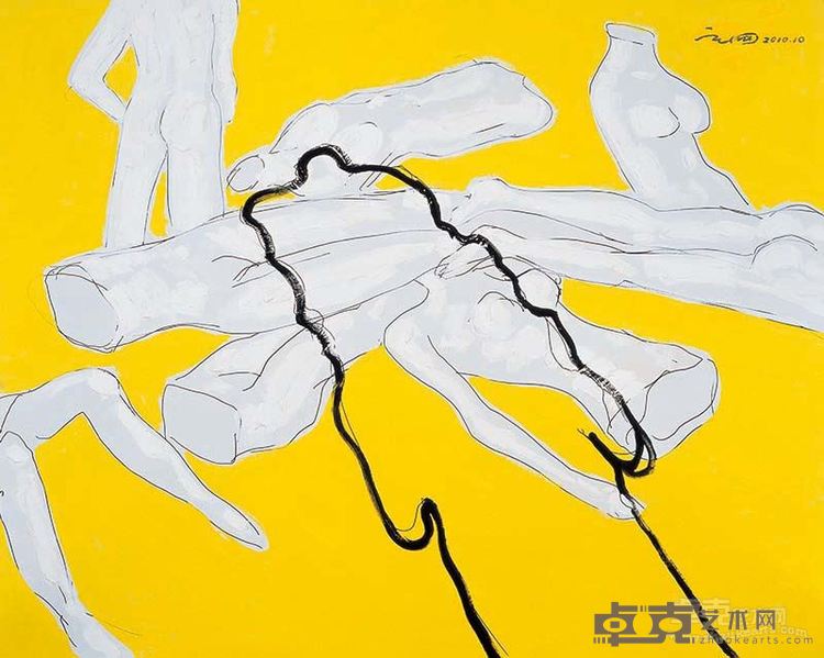 超越语言的静默1 张立国 布面丙烯160x200cm 2010