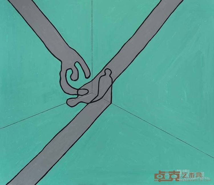 不确定的立足点 张立国 布面丙烯 190x220cm 2013