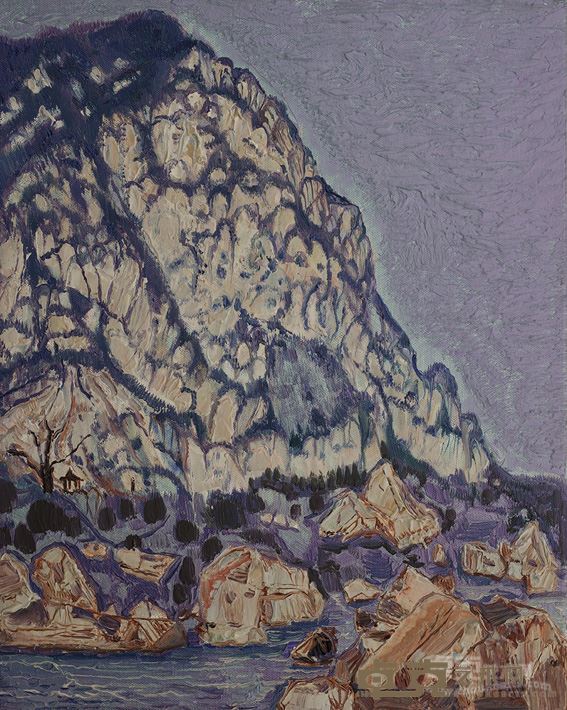 陈永生 嵩山之春3 50x40cm  布面油画