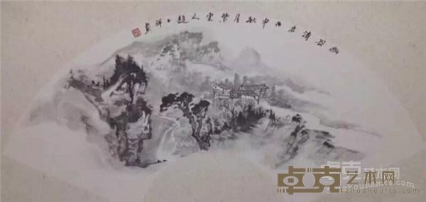 《扇面之二》  赵玉祥 60×28cm 2016年 纸本