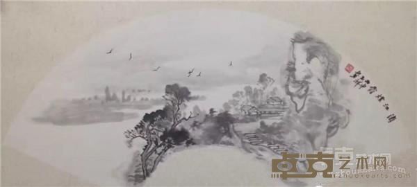《扇面之一》  赵玉祥 60×28cm 2016年 纸本