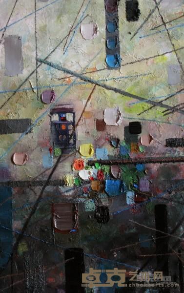 《波尔多小镇的记忆》  程亚杰 35x55cm 2009年 布面油画