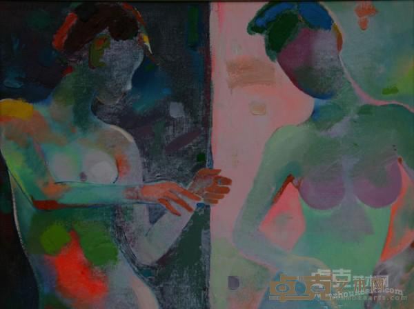 《谜》  程亚杰 60x80cm 1992年 布面油画