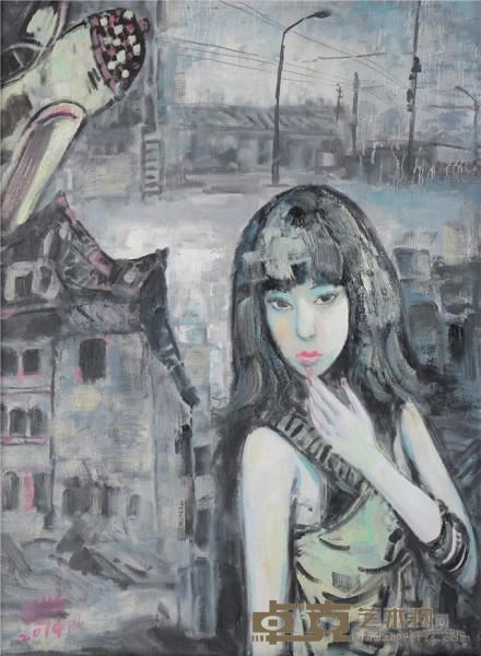 《云中行系列之二十》  刘春冰 80x60cm 2014年 布面油画