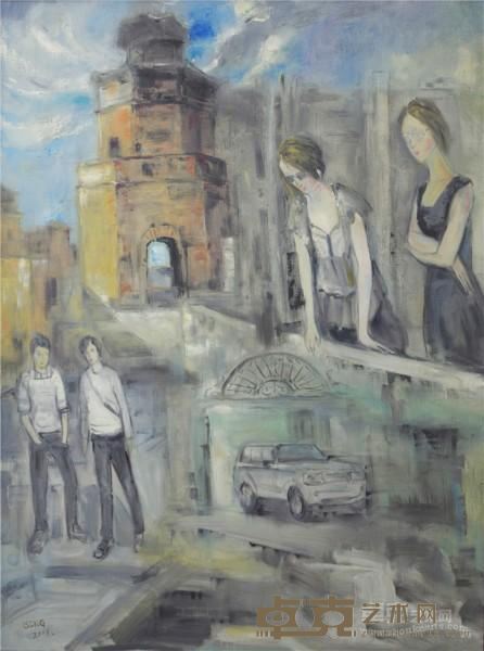 《云中行系列之三十二》  刘春冰 90x130cm 2014年 布面油画