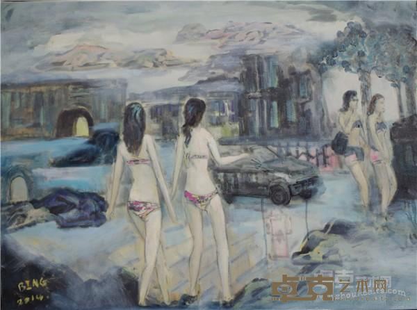 《云中行系列之三十九》  刘春冰 60x80cm 2014年 布面油画