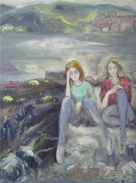 《云中行系列之四十七》  刘春冰 90x130cm 2015年 布面油画