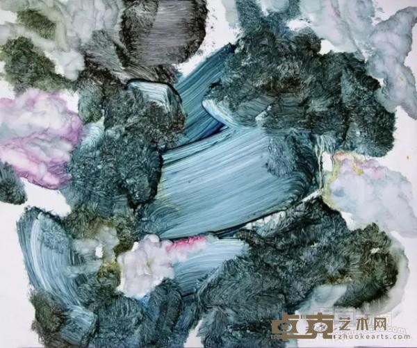 《和风》  崔治中 56x60cm 2016年 卡纸油画