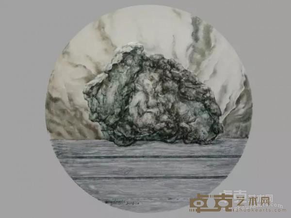 《传说》  王丁力 51x51cm 2016年 纸上水彩丙烯