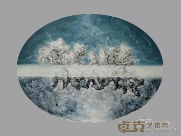 《一分为二》  王丁力 69x50cm 2016年 纸上水彩丙烯