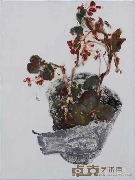 《盆.景No.19》  罗敏 40x30cm 2010年 布面油画