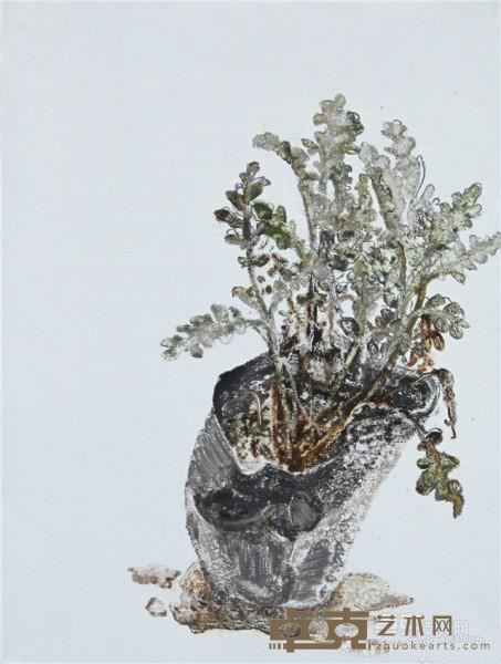 《盆.景No.29》  罗敏 40x30cm 2011年 布面油画