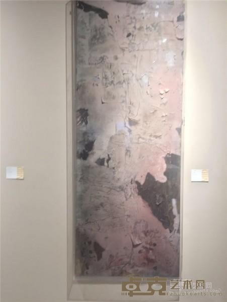 《雨滴芭蕉赤》  李雨蒙 90x240cm  综合材料