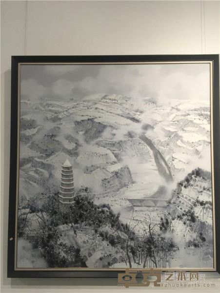 《中流砥柱-延安赞》  翁凯旋 180x190cm  油画