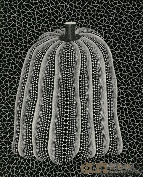《PUMPKIN》  草间弥生 72x60cm 1992年