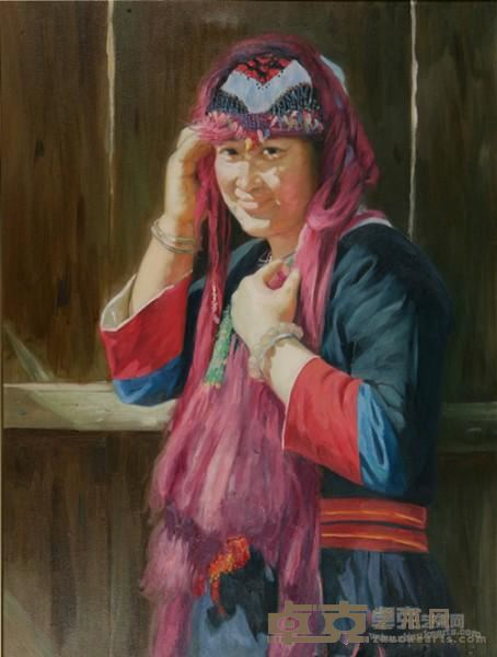 《新丝绸之路 瑶女系列之二》  刘文斌 80×60cm 2009年 布面油彩
