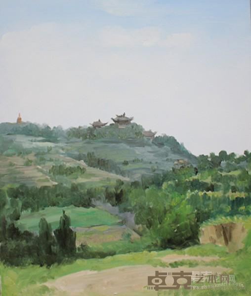 《新丝绸之路大秦系列-灵山》  刘文斌 60×73cm 2013年 布面油彩