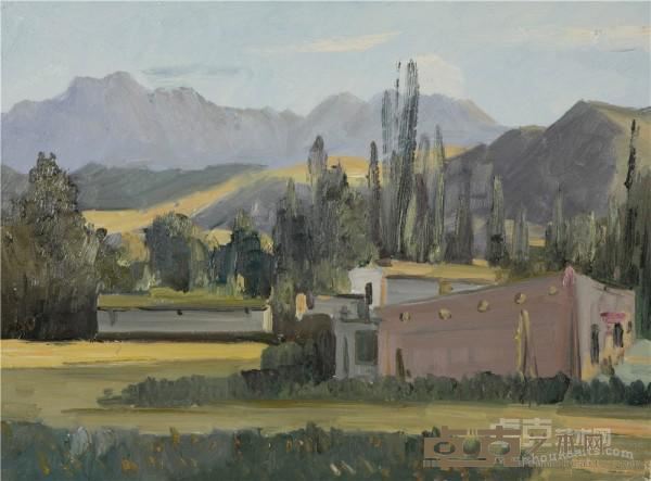 《新丝绸之路天山之秋》  刘文斌 60×80cm 2010年 布面油彩