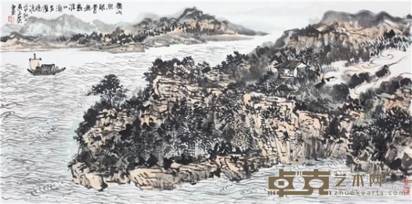 《楚山照眼青无数》  吴子英 68×68cm  纸本