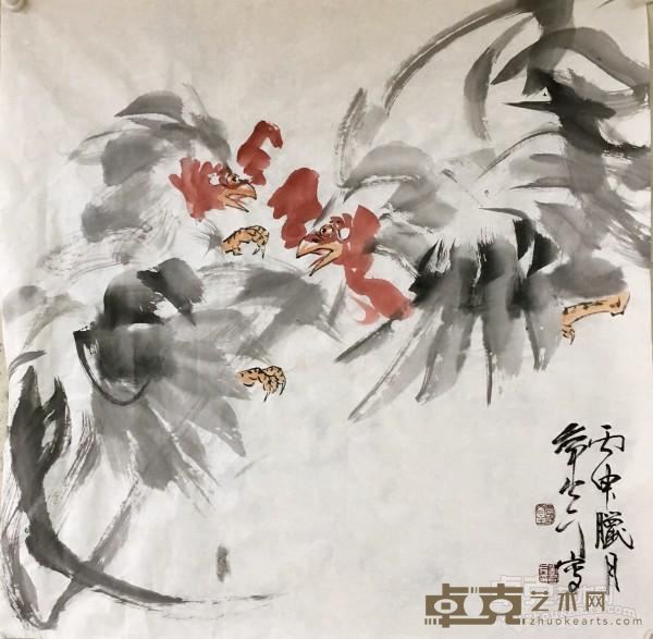 《刘奇卡系列作品之九》  刘奇卡 60×60cm 2017年 纸本