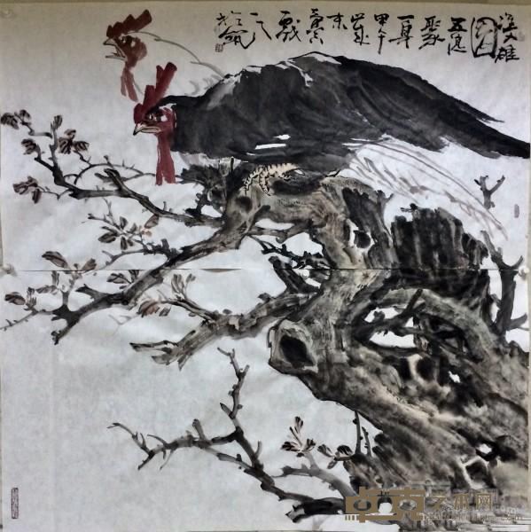 《刘奇卡系列作品之十一》  刘奇卡 60×60cm 2017年 纸本