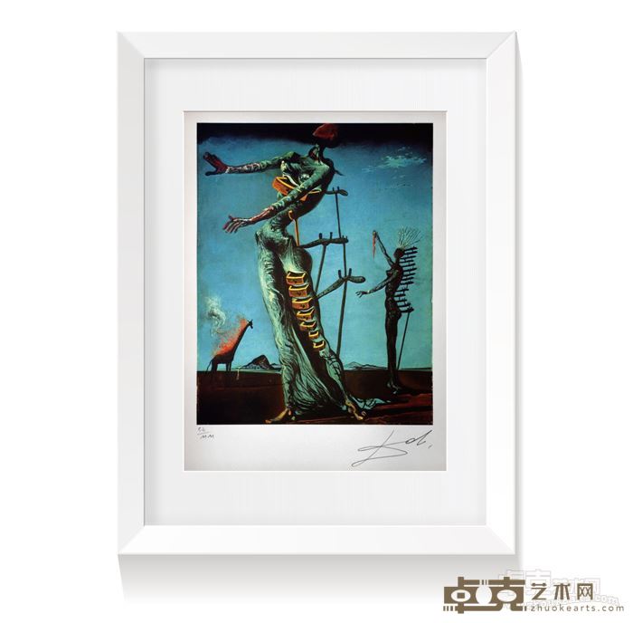 达利《燃烧的长颈鹿》