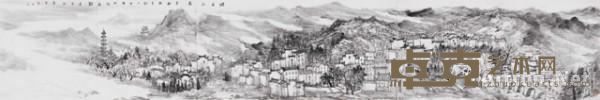 《披云山庄》  王永亮 226×37cm 2012年 纸本