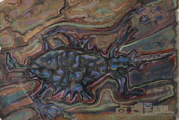 刘兵 化石  纸本丙烯35x58cm