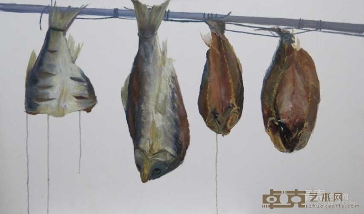 曹春辉 《鱼非鱼》100x60cm 布面油彩2016